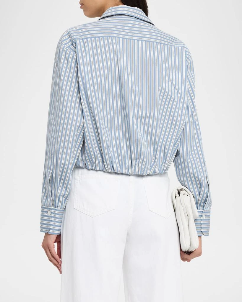 A.L.C. Leo Striped Twist-Front Top 3