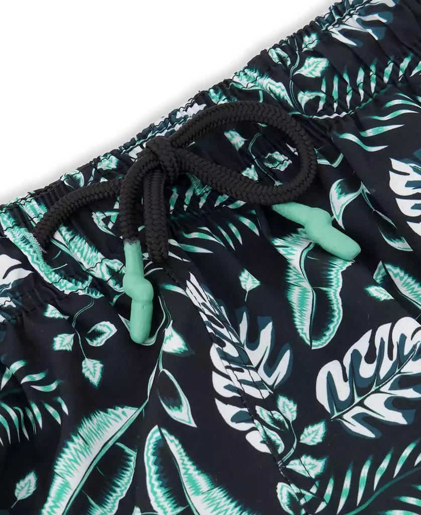 Sunset and Vines Men's Floral Woven Swim Trunks 4