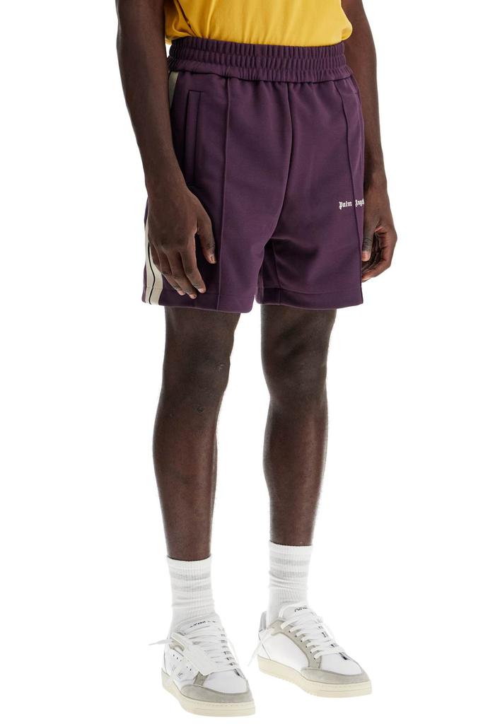 Palm Angels DARK PURPLE TRASH SHORT PANTS