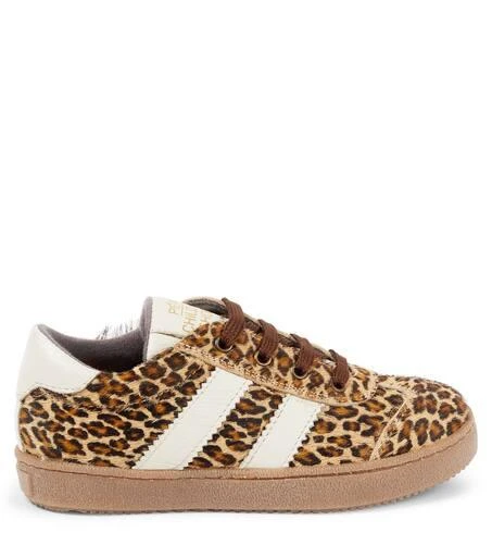 PEPE Pony leopard-print calf hair sneakers 4
