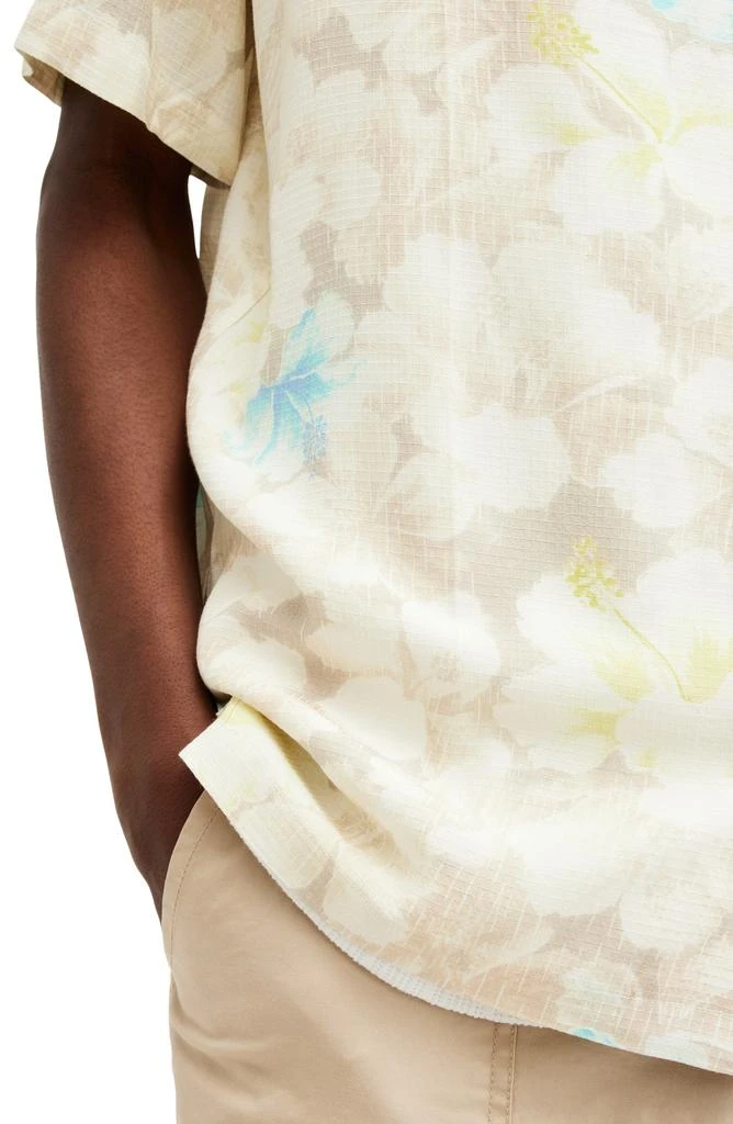 ALL SAINTS Nevada Floral Print Camp Shirt 4