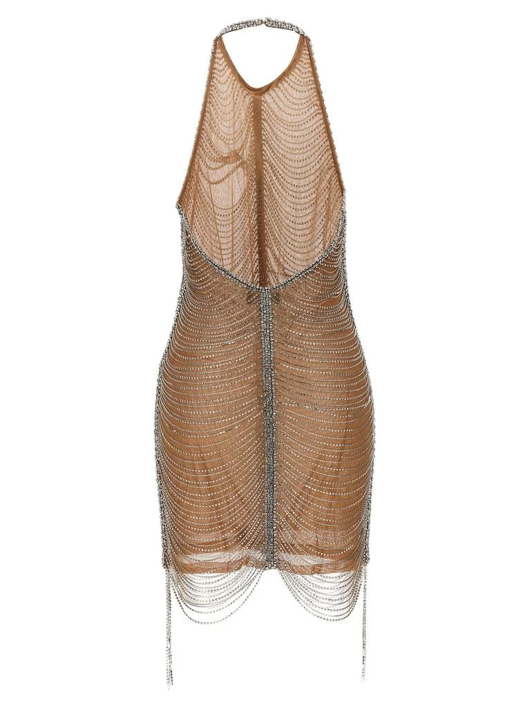 retrofête Retrofete Irina Embellished Halterneck Mini Dress 2