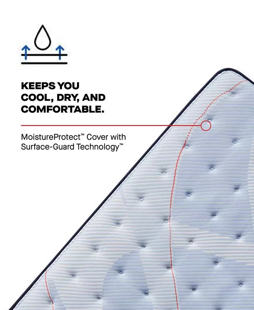Sealy Posturepedic Kersall 15" Soft Euro Pillowtop Mattress Set - 8