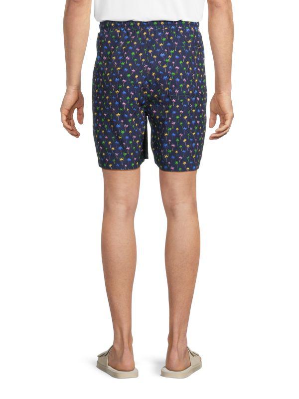 WeSC Austin Tree-Print Drawstring Shorts