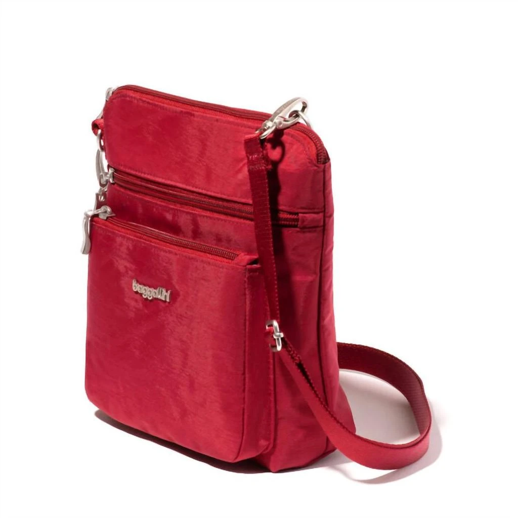 Baggallini Modern Pocket Crossbody Bag In Crimson Red 2