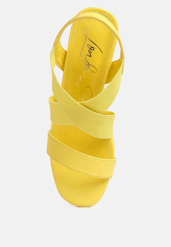 London Rag comfortable straps block heel sandals 6