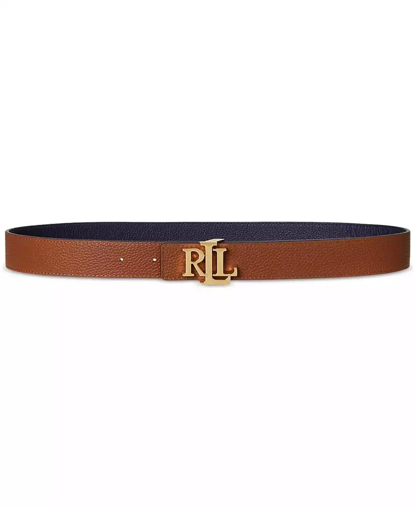 Ralph Lauren Logo Reversible Pebbled Leather Belt 2