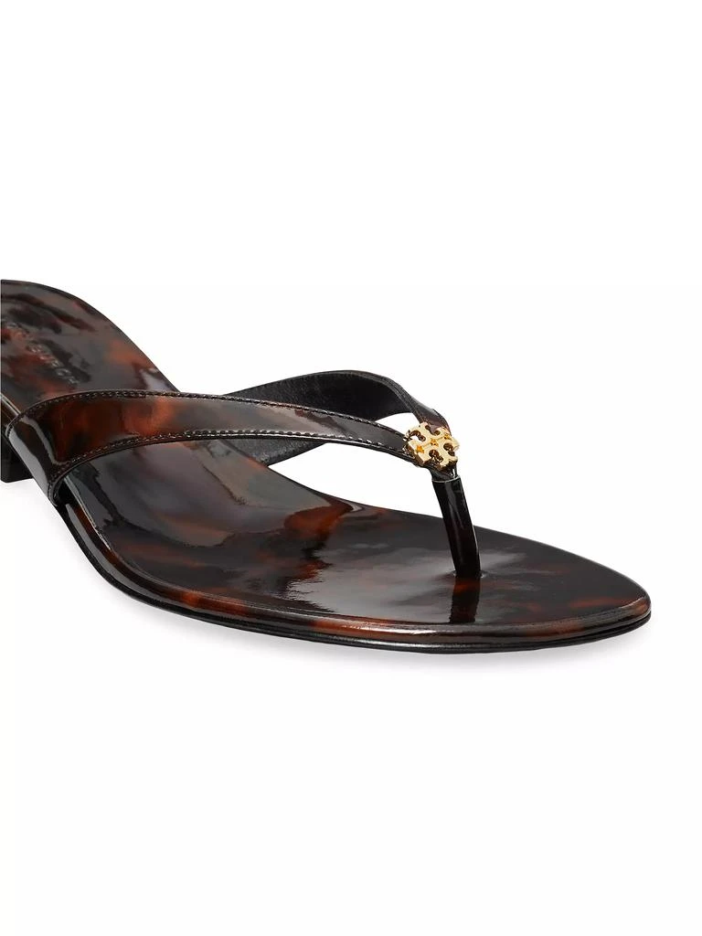 Tory Burch Capri 35MM Leather Kitten-Heel Sandals 4