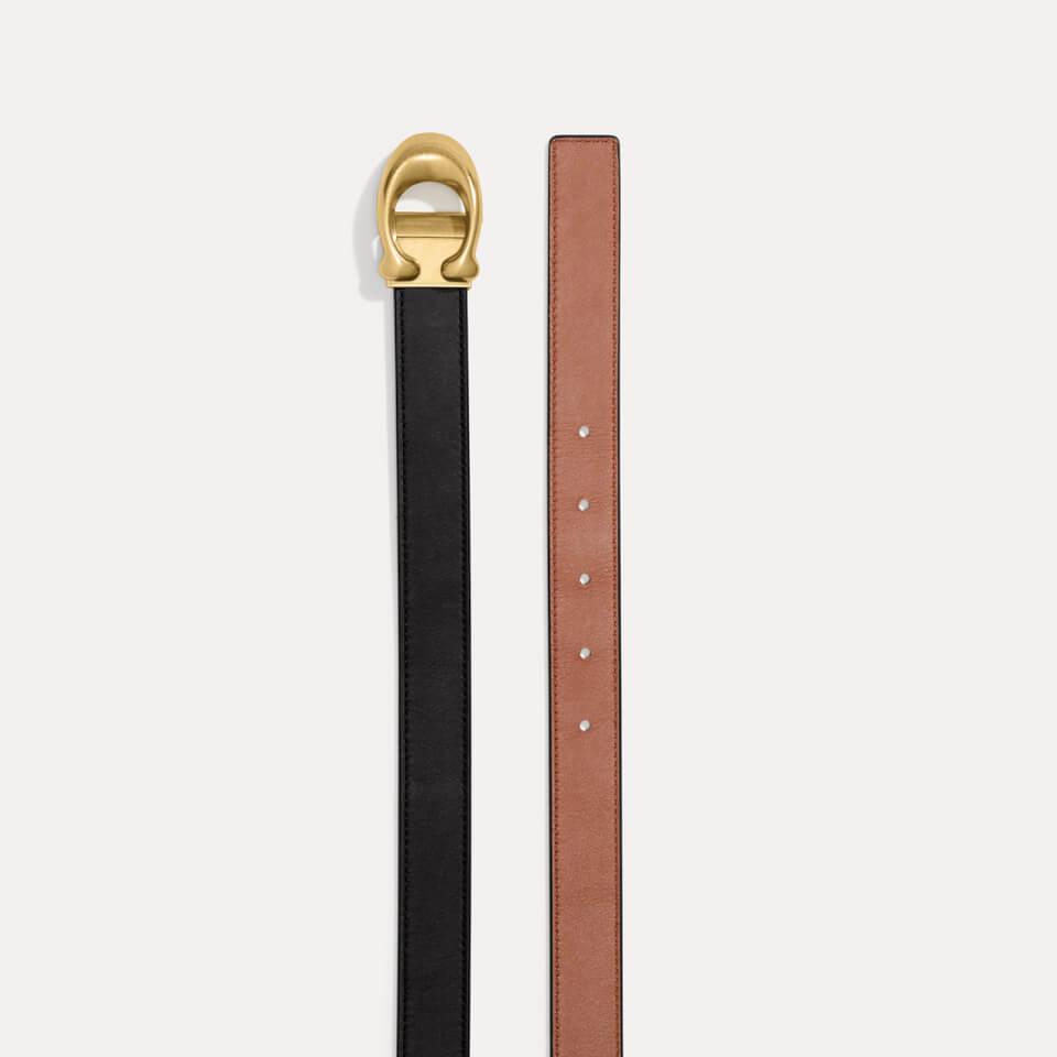 Coach Coach 25MM Sculpted C Leather Reversible Belt