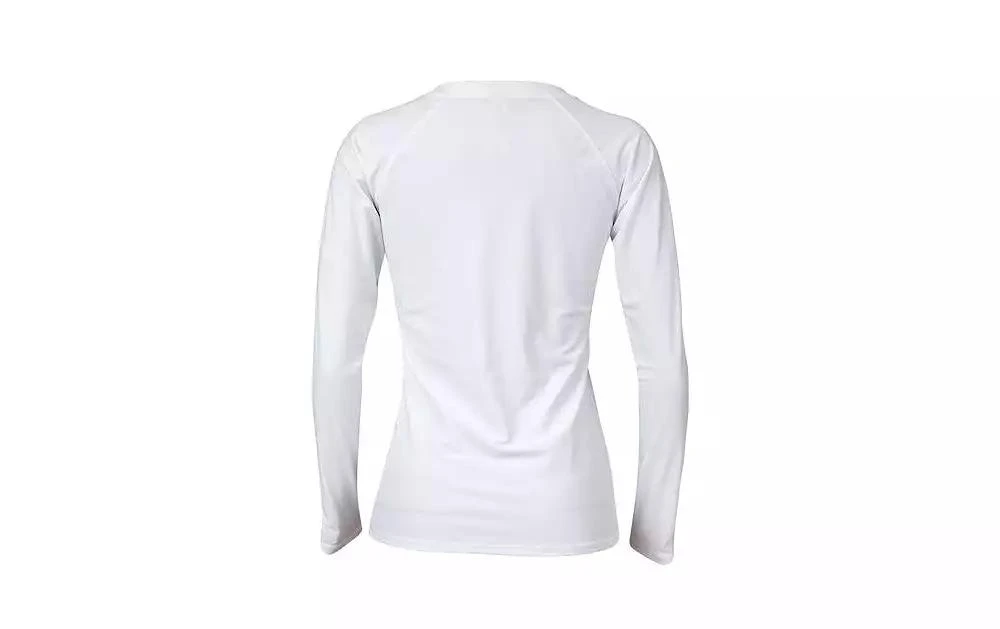 Snapper Rock Ladies White Half Zip LS Rash Top 2
