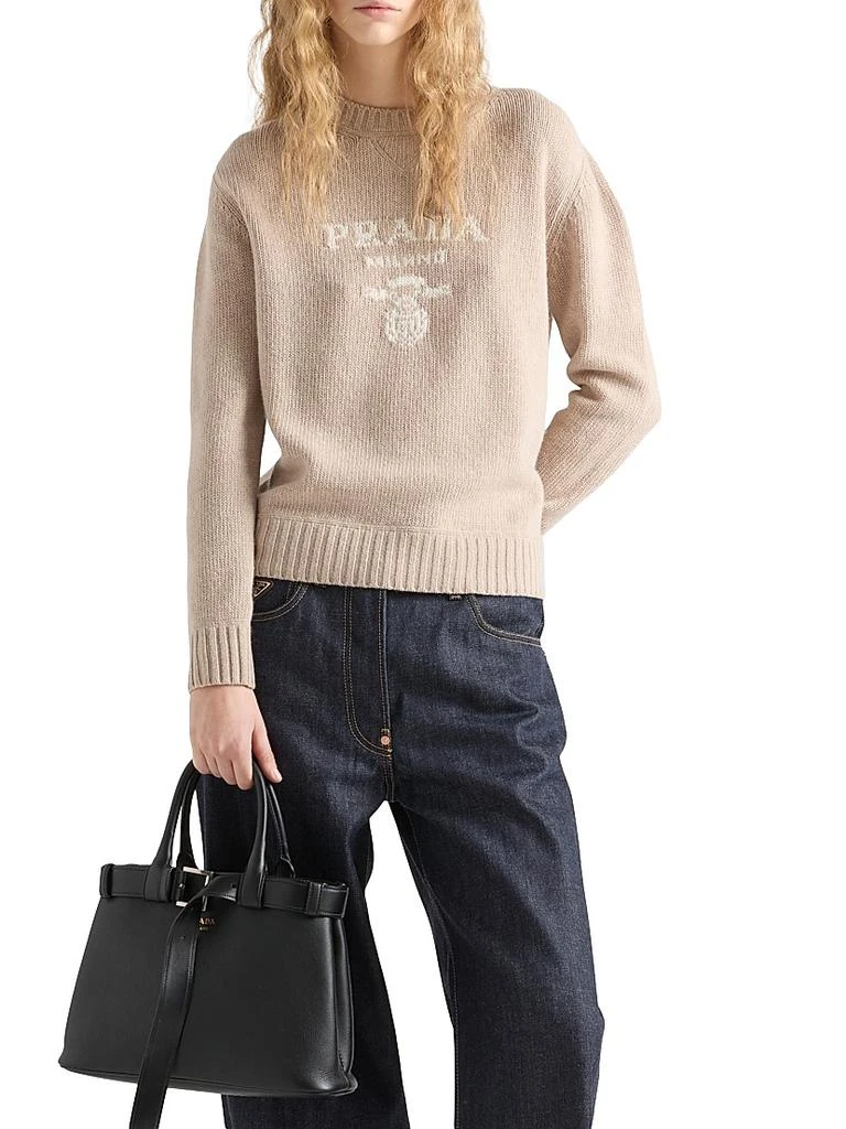Prada Cashmere and Wool Crew-Neck Sweater 2