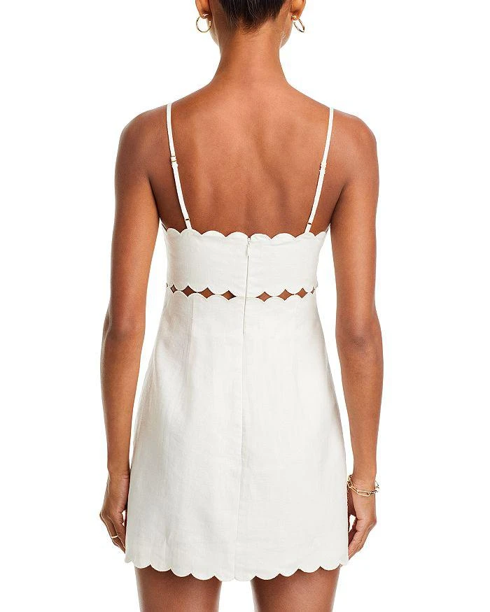 LOVESHACKFANCY Sydow Scalloped Edge Mini Dress 4