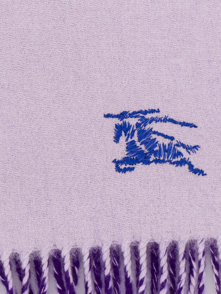 BURBERRY ロコ刺繍リフニットスカフ 8079748 B7311 リバーシブル EKD チェック カシミアスカーフ (サンド