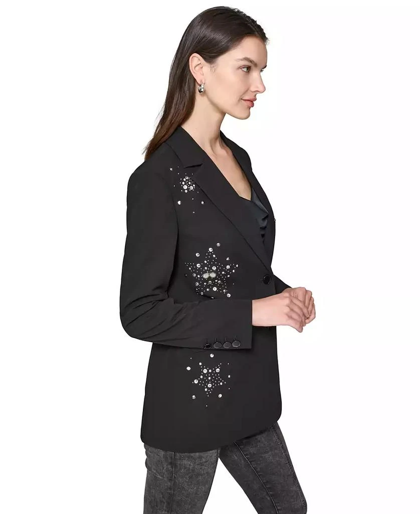 Karl Lagerfeld Paris Women's Embellished Blazer 4