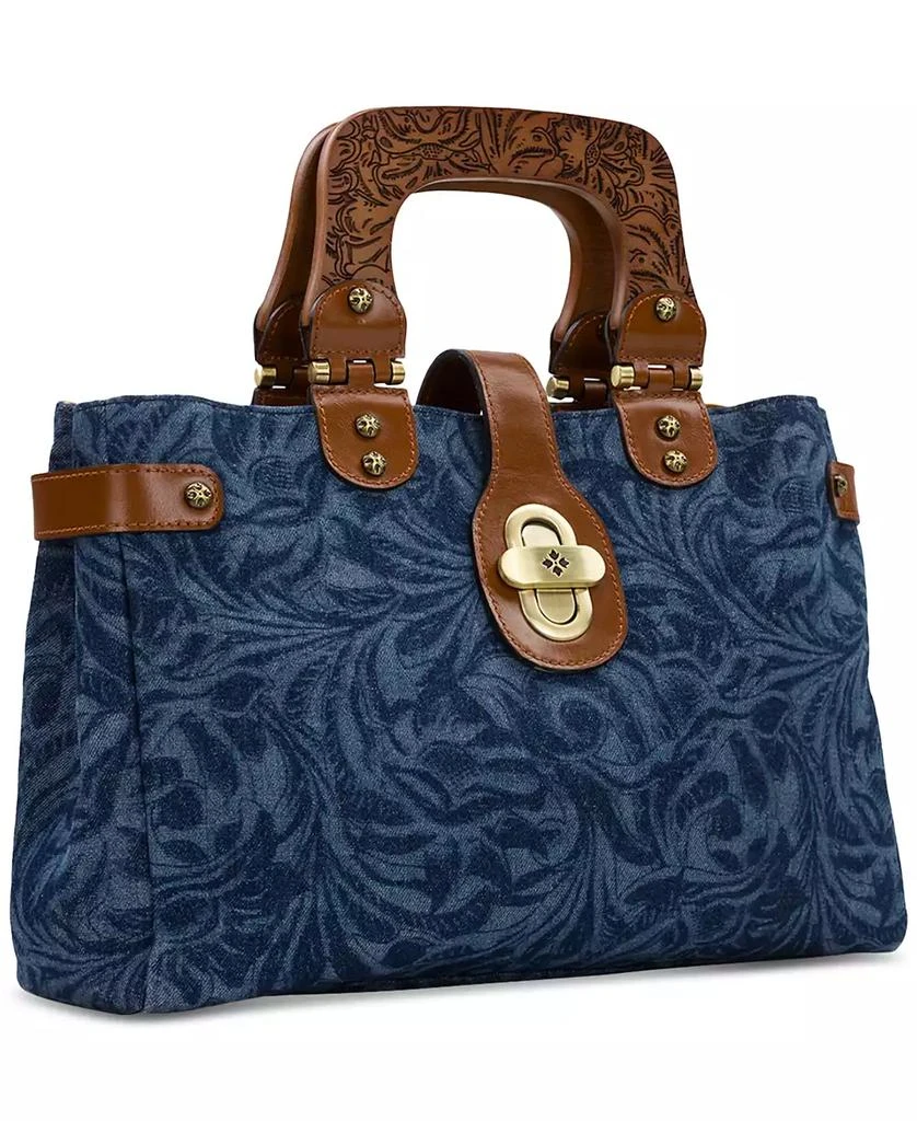 Patricia Nash Sancia Medium Denim Satchel 2