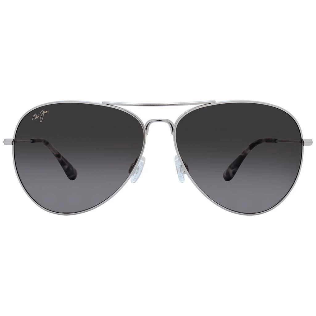 Maui Jim Maui Jim Mavericks Neutral Grey Pilot Unisex Sunglasses GS264-17 61 1