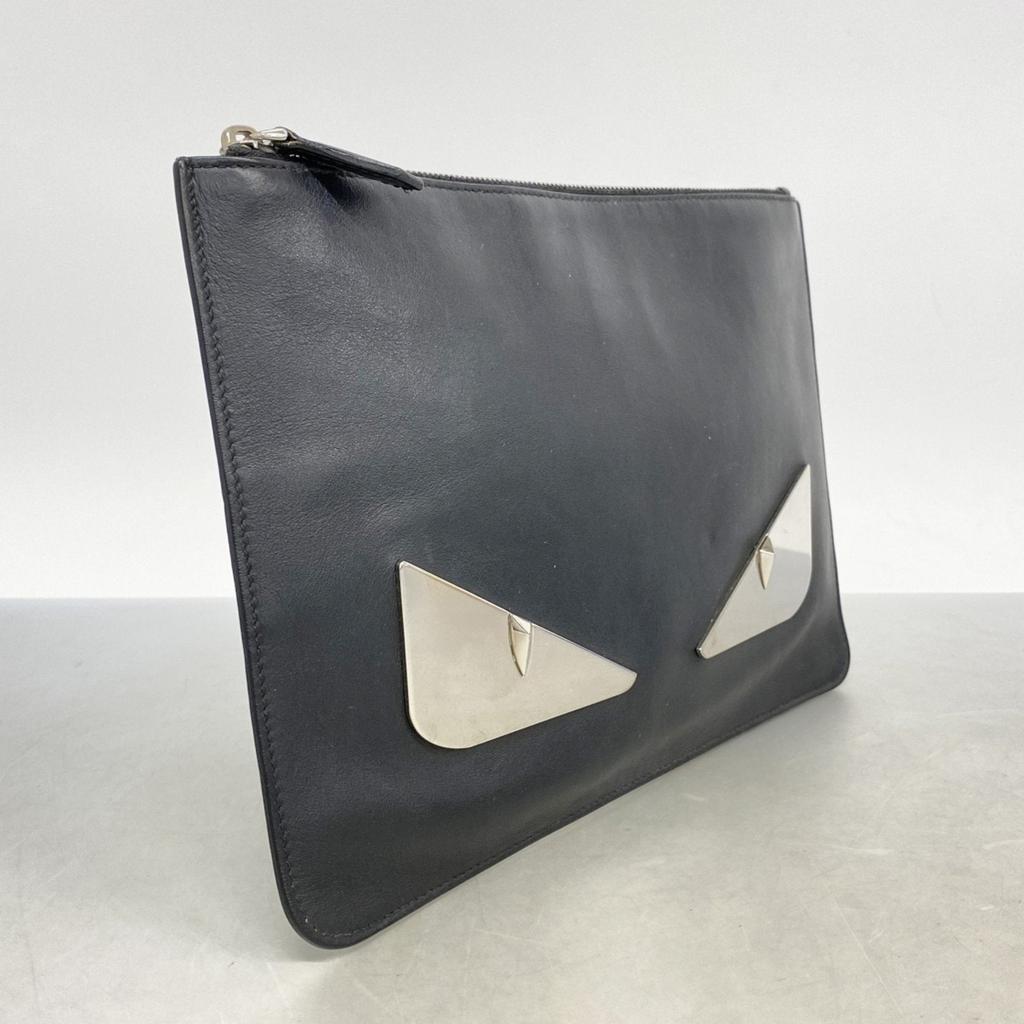 Fendi Leather Clutch Bag (Pre-Owned)