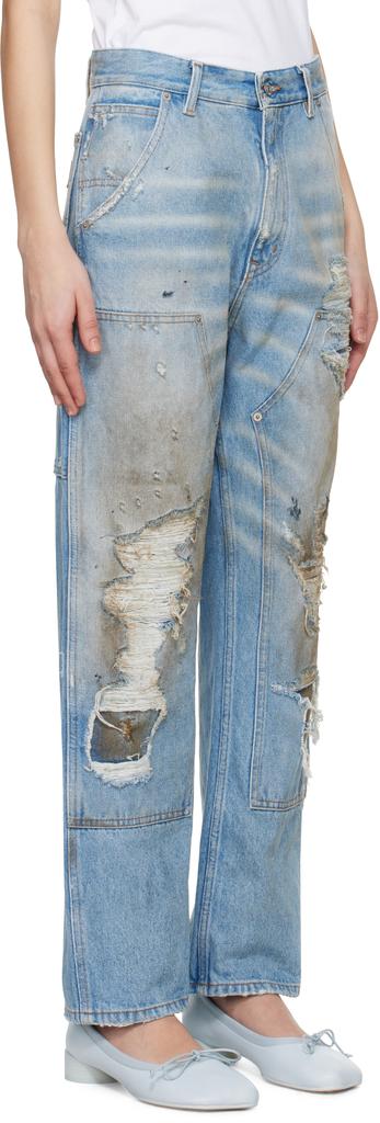 MM6 Blue 5-Pocket Jeans