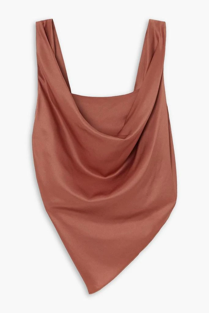 Nanushka Petra draped satin tank 1