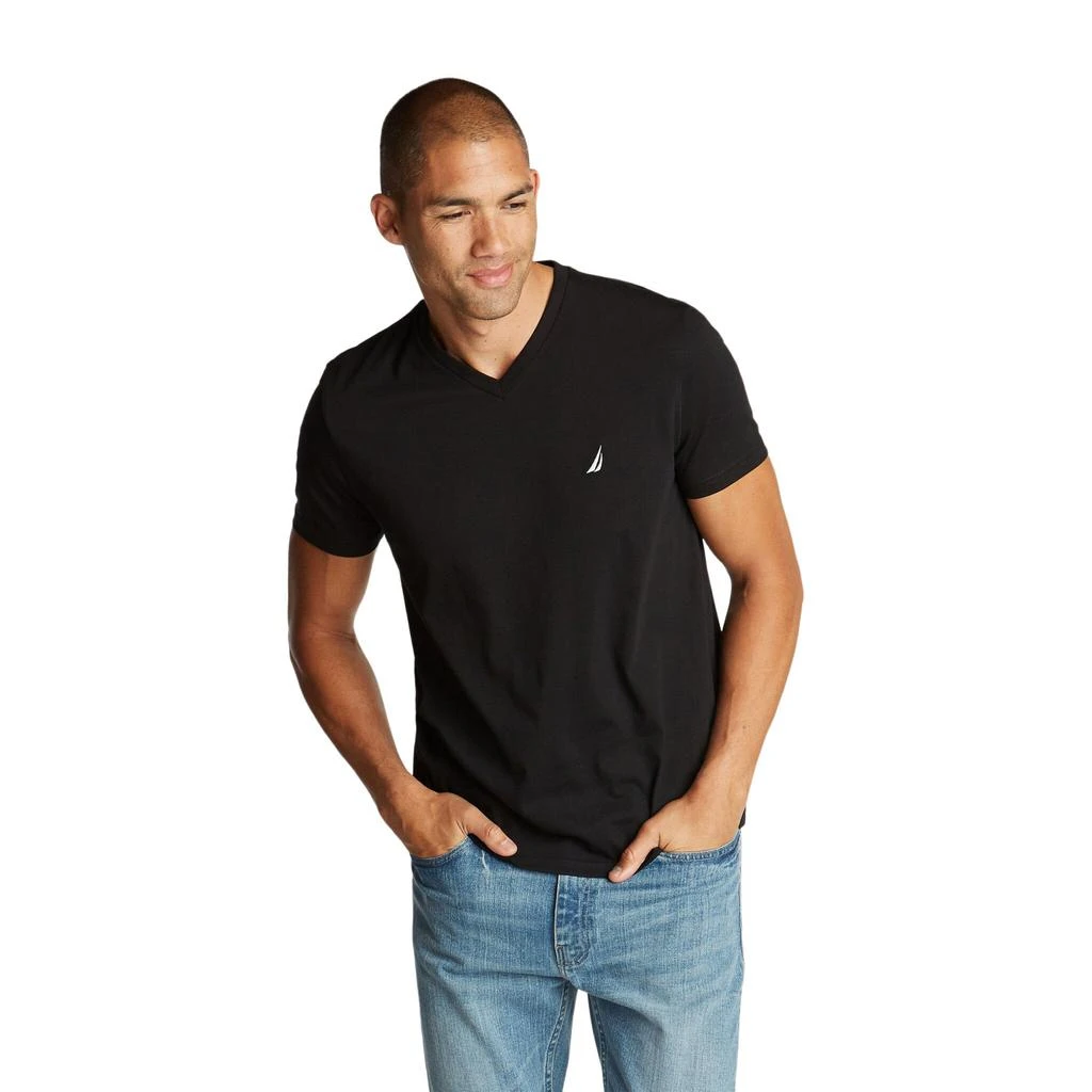 Nautica Mens Premium Cotton V-Neck T-Shirt 11