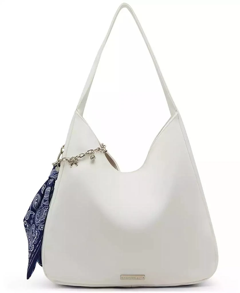 Madden Girl Medium Leather Hobo Bag 4