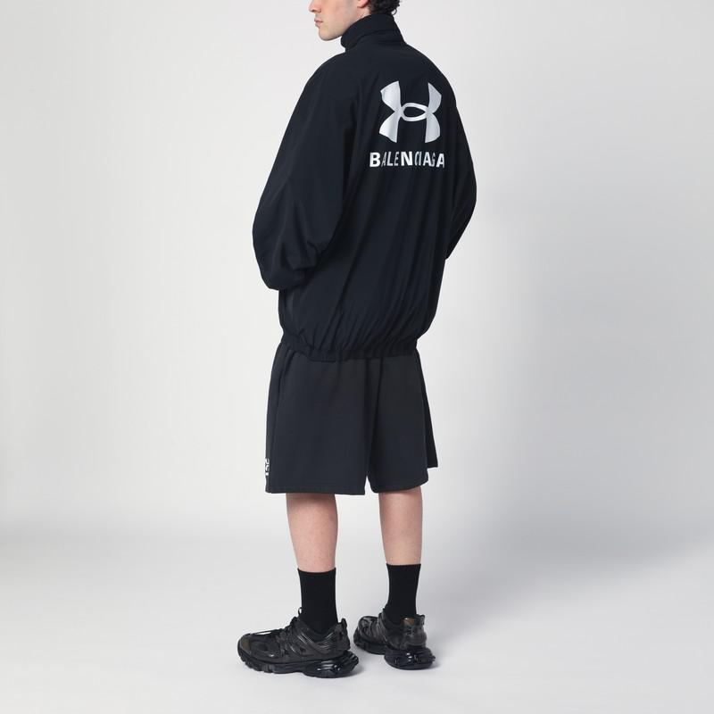 【コラボ品♪】BALENCIAGA Wind Jacket x Under Armour Black BALENCIAGA | x Under Armour Reversible Hooded Windbreaker