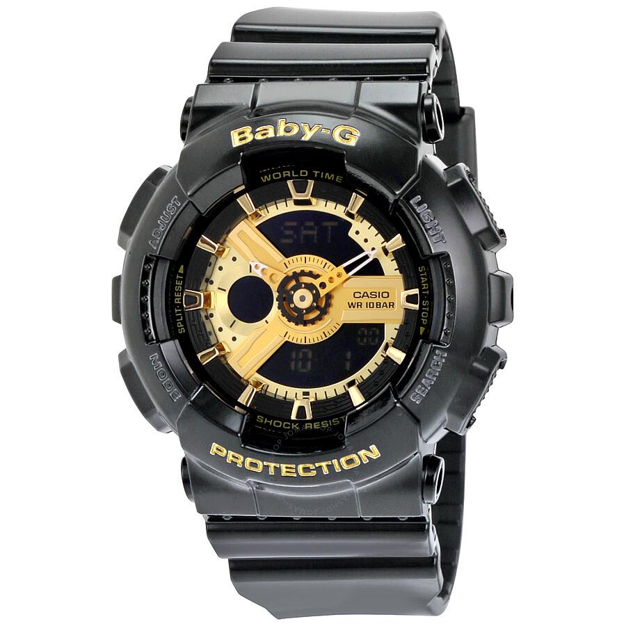 Casio Baby G Black Resin Ladies Watch BA110-1A