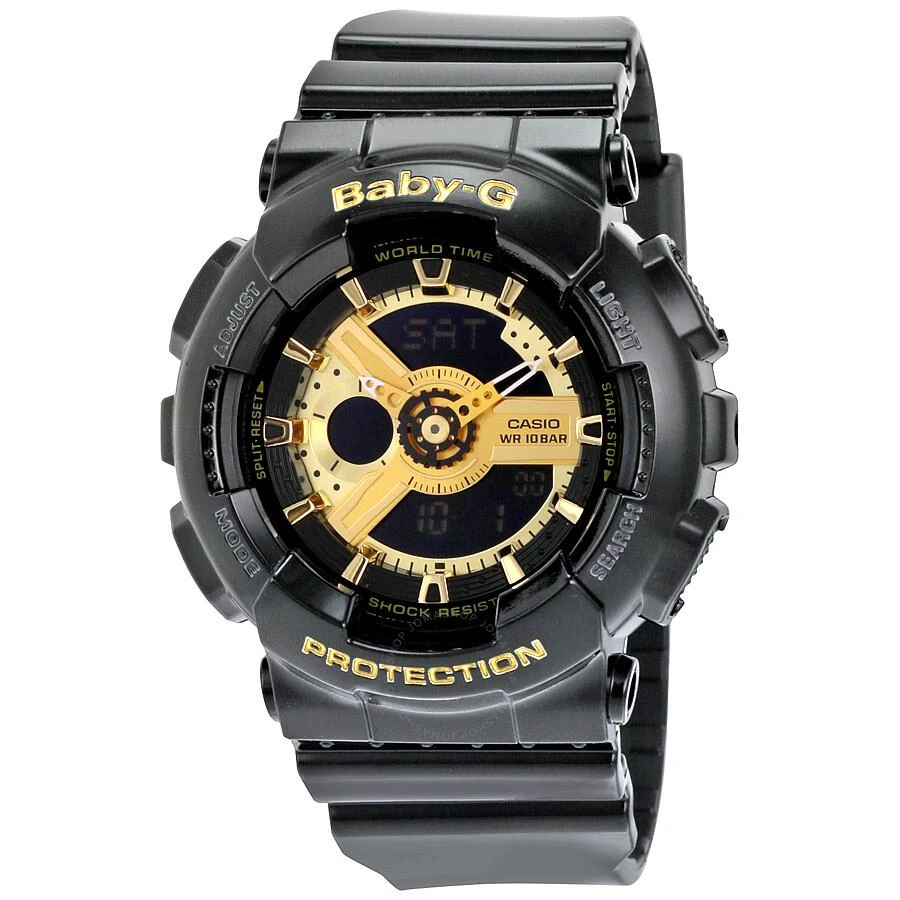 Casio Baby G Black Resin Ladies Watch BA110-1A 1