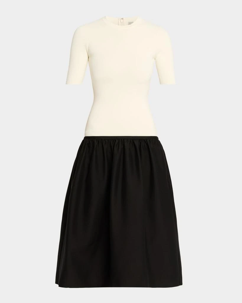 Totême Twinflower Drop-Waist Midi Dress 1