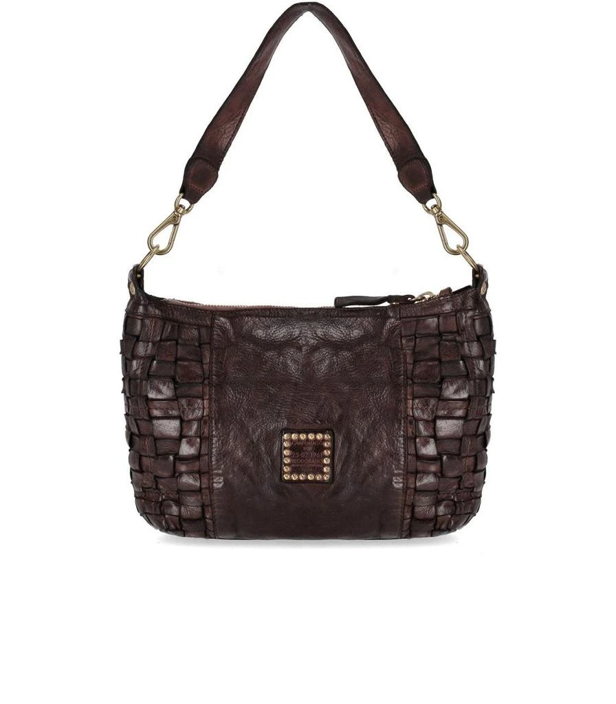 CAMPOMAGGI Campomaggi Dark Brown Woven Shoulderbag 2