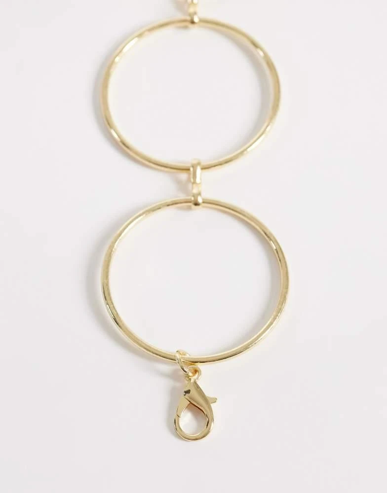 My Accessories My Accessories large rings chain belt in gold 2