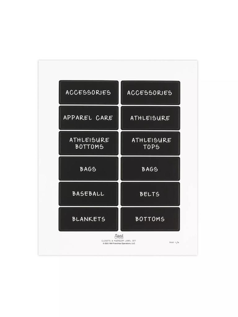 Neat Method Closet & Mudroom Label Set
