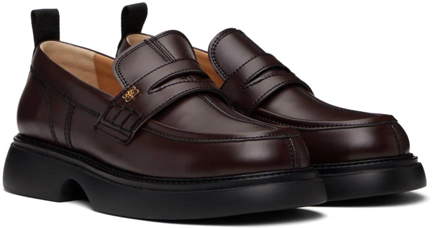 Ganni Brown Everyday Loafers 4