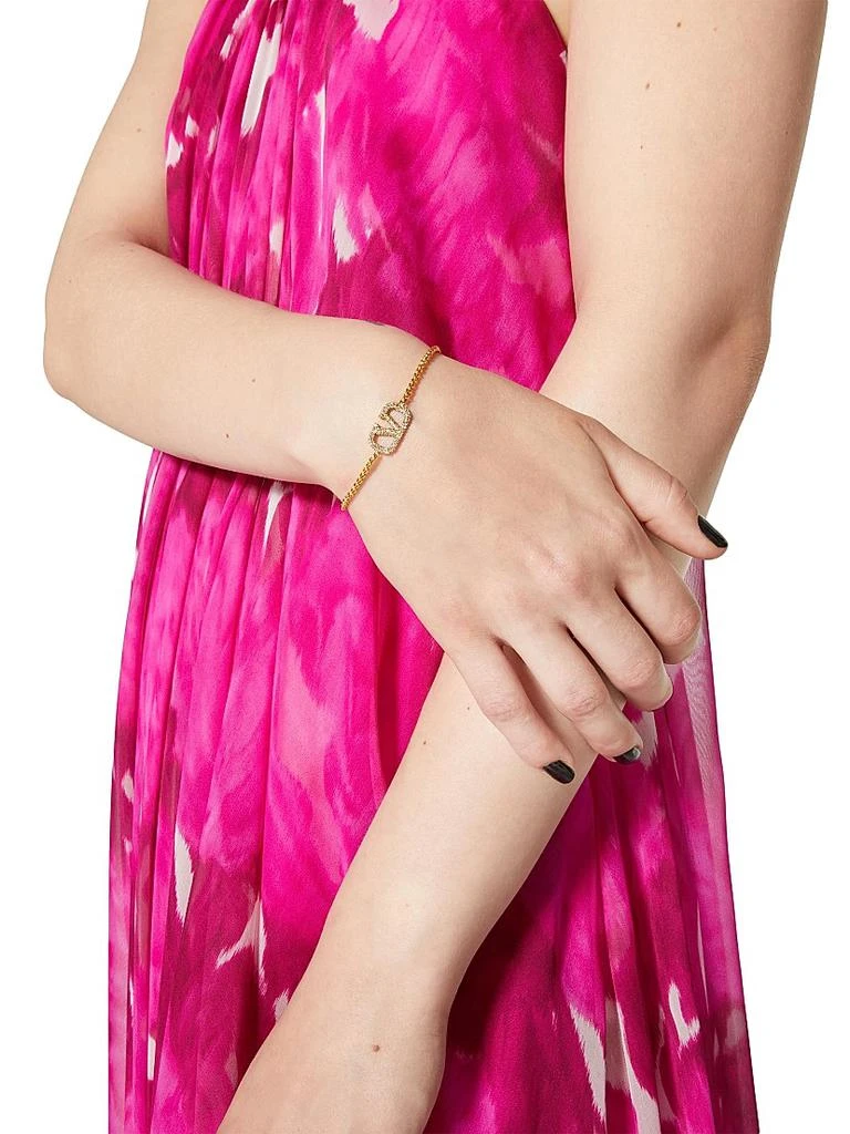 Valentino VLogo Signature Bracelet In Metal And Swarovski® Crystals 5