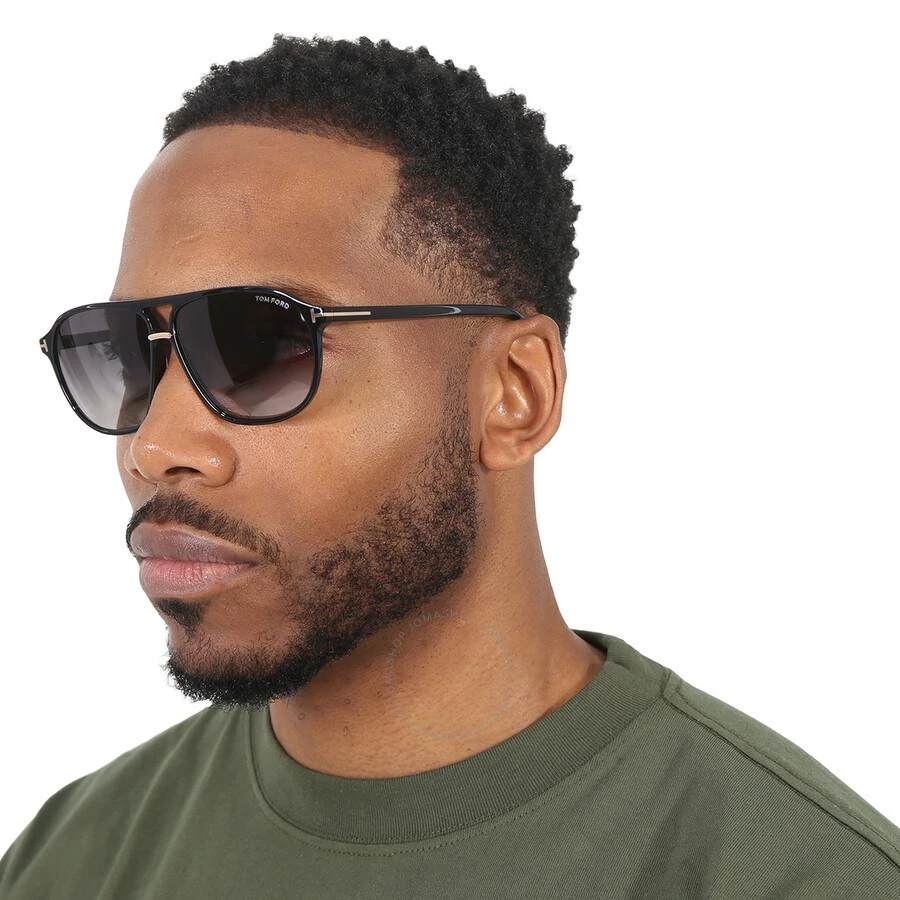 Tom Ford Bruce Smoke Gradient Navigator Men's Sunglasses FT1026 01B 61 2