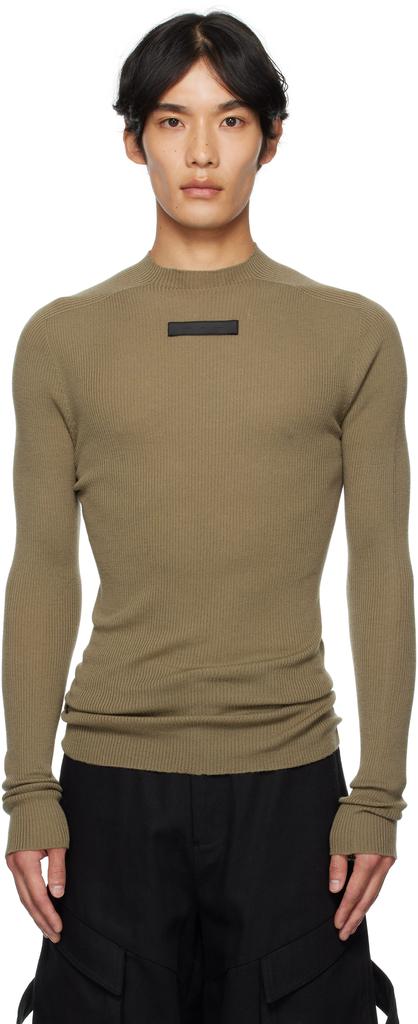 Gray Cropped Spiral Knit Sweater – On Sale Now with Up to 65% Off