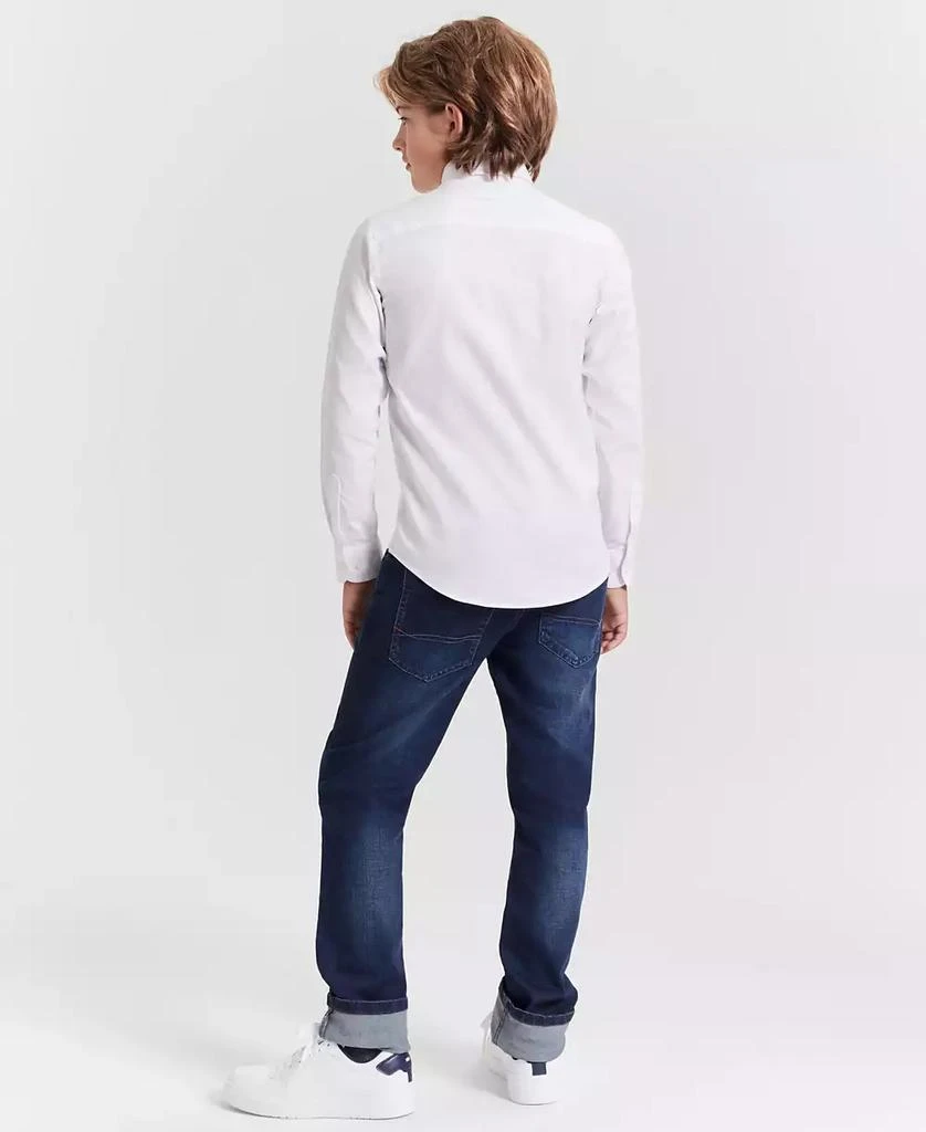 Tommy Hilfiger Big Boys Front Pocket Pinpoint Oxford Shirt 2