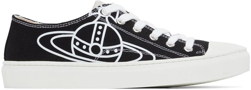Vivienne Westwood Black Plimsoll 2.0 Low Top Sneakers