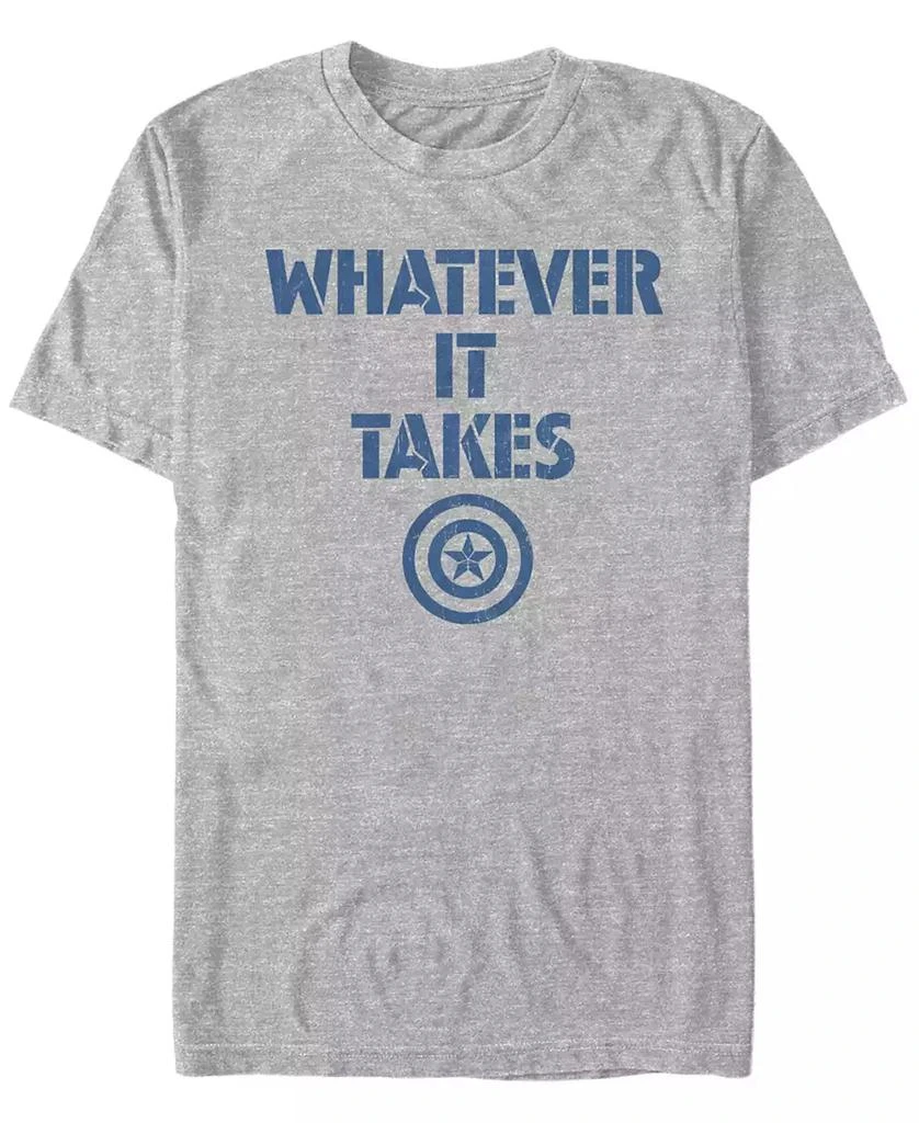 Marvel Marvel Men's Avengers Endgame Whatever It Takes Captain America Logo, Short Sleeve T-shirt 1