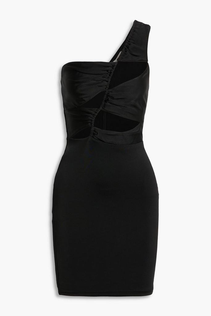 ET OCHS Mila one-shoulder cutout stretch-jersey mini dress