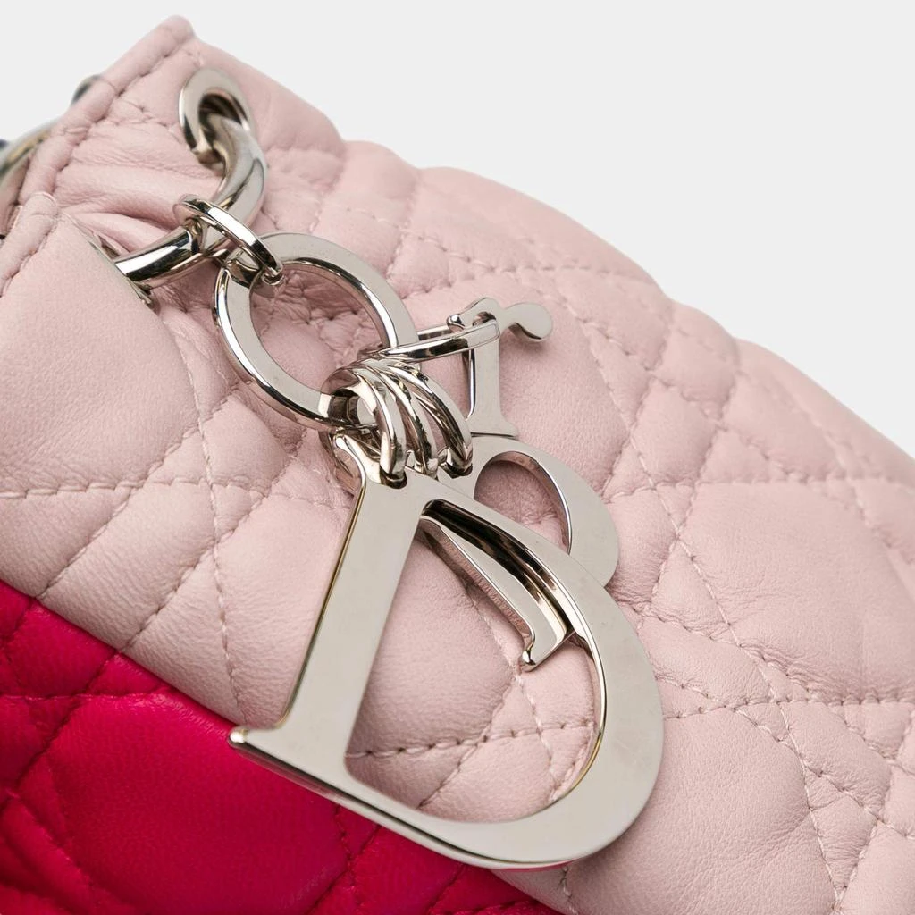 Dior Dior Pink Leather Lambskin Cannage Soft Flap Bag 11