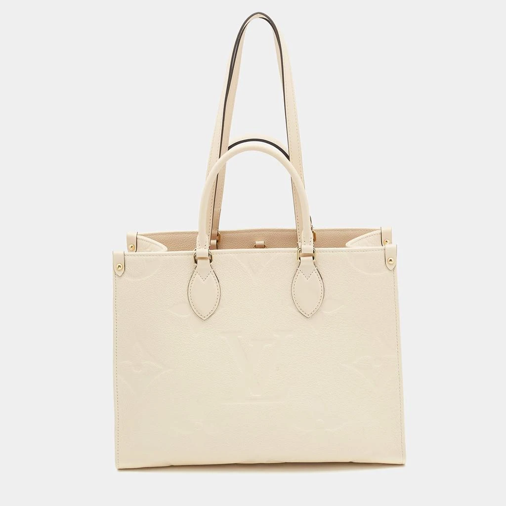 Louis Vuitton Louis Vuitton Cream Monogram Empriente Leather Giant Onthego MM Bag 4