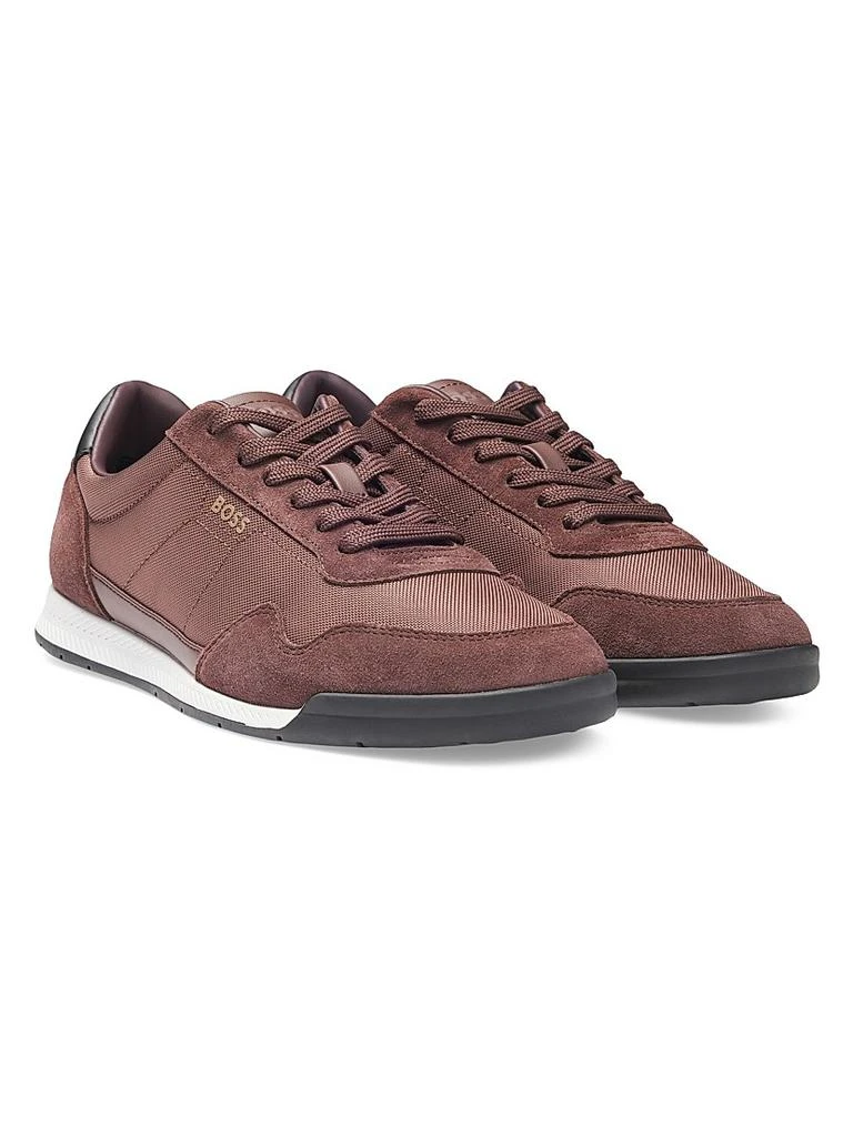 Hugo Boss Mixed-Material Lace-Up Trainer Sneakers 2