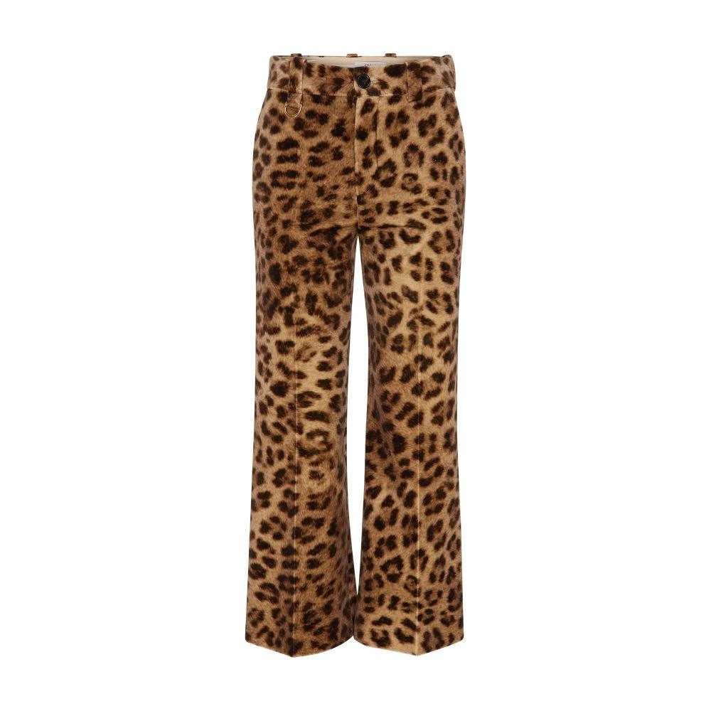 Chloé Wide-leg leopard print pants 7