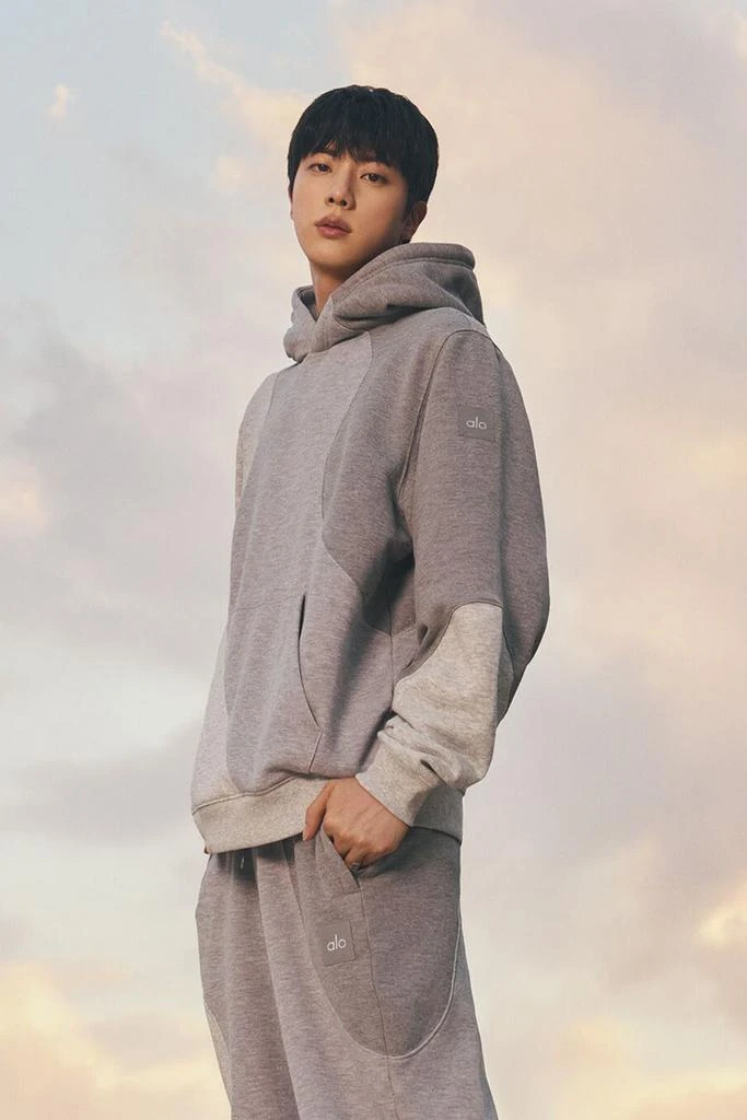 Alo Make Waves Hoodie - Athletic Heather Grey Tonal 1