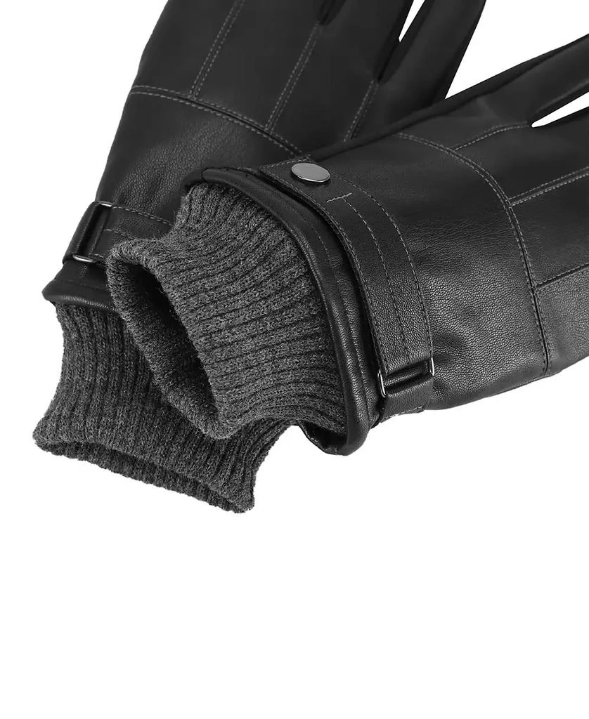 Isotoner Signature Men's SleekHeat Touchscreen Rib Knit Cuff Gloves 4