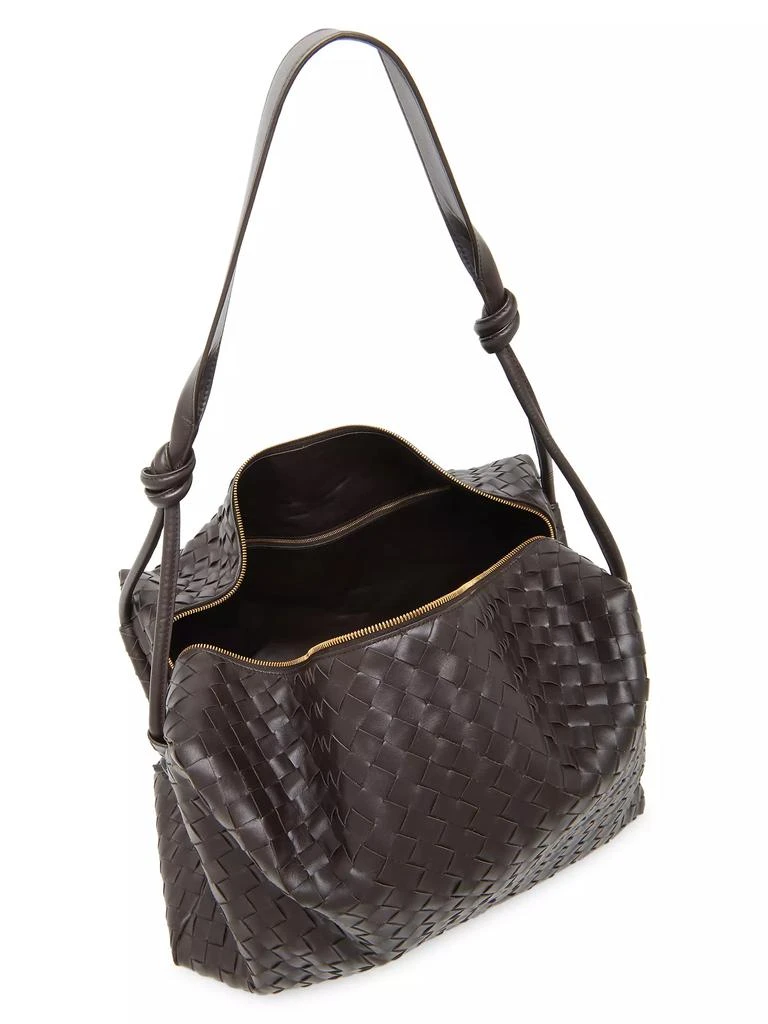 Bottega Veneta Medium Loop Intrecciato Leather Weekender Bag 3