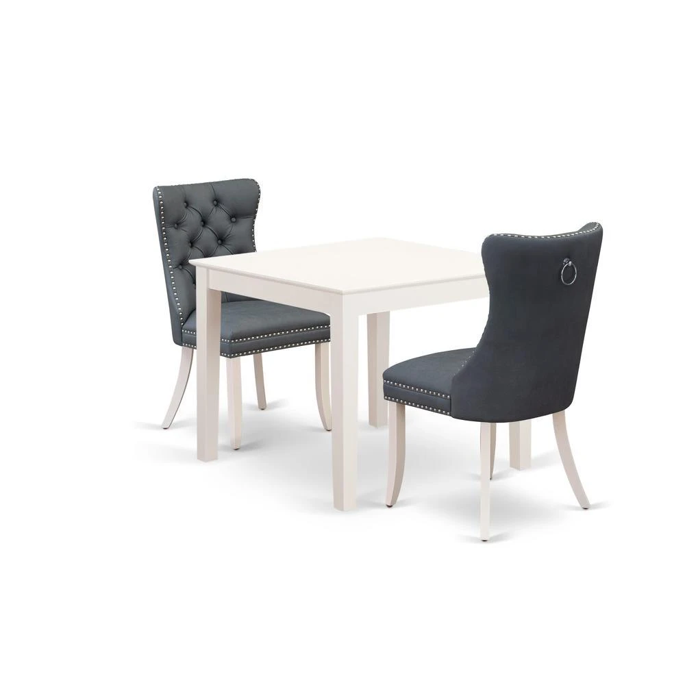 East West Furniture 3 Piece Dinette Set 5