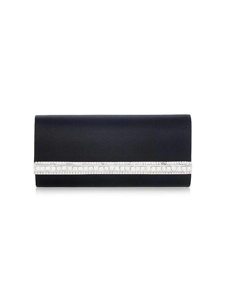 Judith Leiber Perry Satin & Crystal Clutch 1