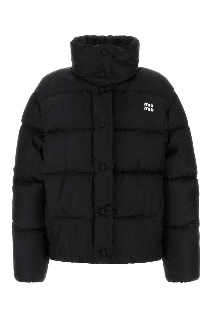 Miu Miu Miu Miu Allover Logo Printed Down Jacket 1